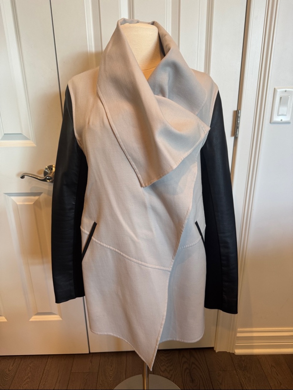 Mackage Cream Draped Jacket